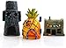 Bprtcra Décoration pour Aquarium, Aquaria Decoration Ornaments Ornement Maison en Forme dananas décoration pour Aquarium Fish Tank, Décorations en résine Ornements pour Aquarium (3 PCS)