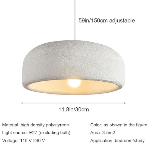 Suspension Wabi-sabi haut de gamme plafonnier texture pierre - 7