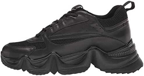 Steve Madden Women's City Soul Sneaker, Black/Black, 7.5 | Image 7