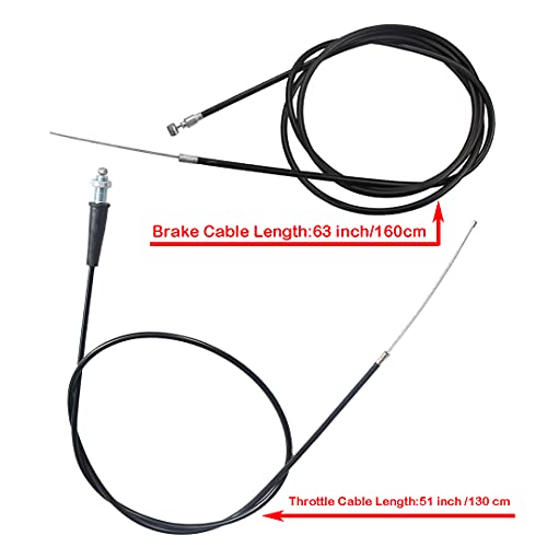 Cdzwj 38 Throttle Handle+Left Right Clutch Brake Lever Handle Brake Cable Compatible With Xr80 Xr100 Crf70 Crf80 Pit Dirt Motor Bike Baja Mini Bike thumb #3