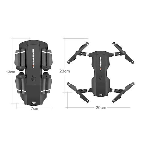 HaiMa F62 2.4G Wifi Fpv Rc Drone Quadcopter Elicottero Con Fotocamera Grandangolare 4K 16Mp Hd - Cina Nera
