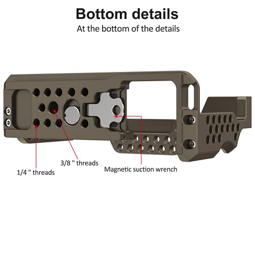 Image of Camera Cage with Standard Cold Shoe for Sony A7M3 /A73 /A7R3 /A7R2 Camera etc.