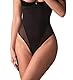 Selente Love & Fun verführerisches 2-teiliges Damen Dessous-Set aus Ouvert-Body & Satin-Augenbinde, Made in EU (S-M, Schwarz-Mesch-Ouvert)