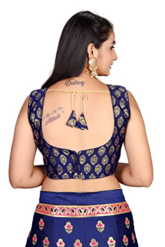 Image of LAHER Girl's Casual Wear Heavy Banarsi Jacquard Soft Silk Bridal Semi-Stitched Lehanga Choli With Dupatta Set.