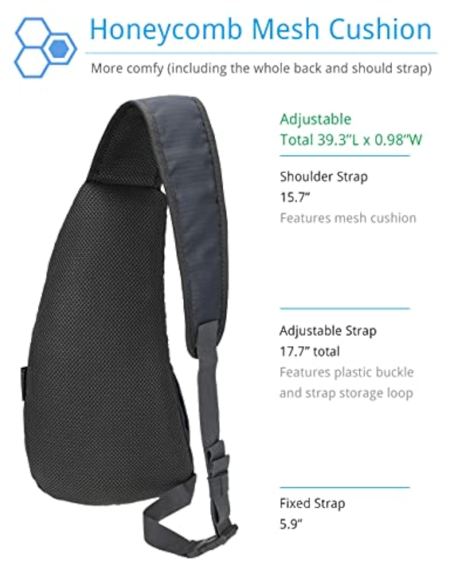 Lightweight Water Repellent Sling Backpack for Travel