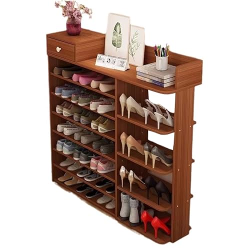 JKSVTF Zapatero nórdico simple multicapa, puerta de casa con cambiador de zapatos, armario de zapatos de gran capacidad, simple y moderno, armario de almacenamiento para entrada