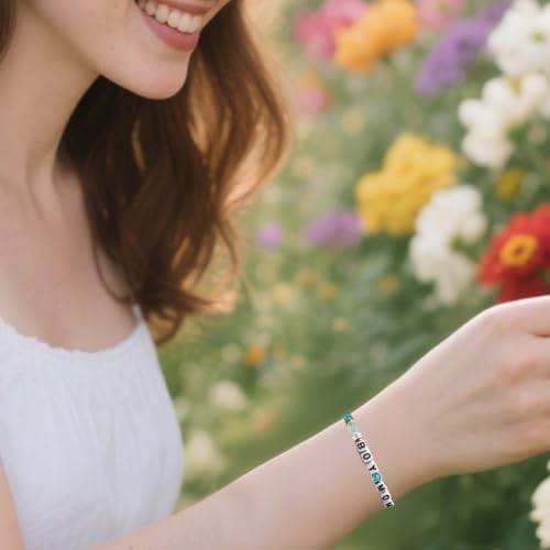 ProNature BoyMom BoyDad Beaded Bracelet Beads Jewelry Bracelet Mom Dad Parents Gifts for New BoyMom Mama Daddy Women Men4