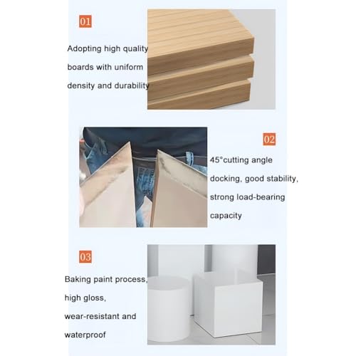 Présentoir de boutique de mariage : piédestal cubique blanc 40x40x60 cm pour événement