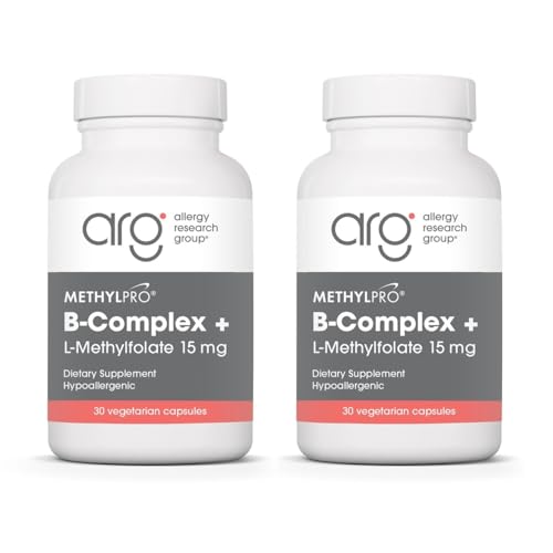 Image of MethylPro B-Complex + L-Methylfolate 15 mg - Methylated Vitamin B Complex for Women and Men, Cellular Energy Support with Folate, Niacin and Biotin, VIT B Supplement - 30 Vegan Capsules (Pack of 2)