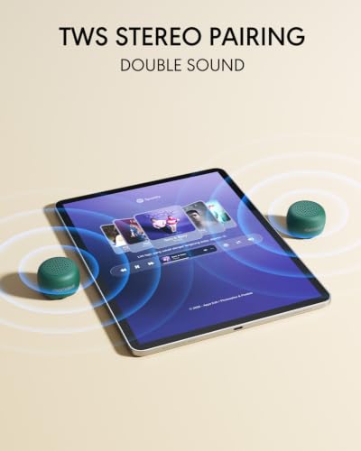 Image of The Smallest Mini Bluetooth Speaker Wireless Small Bluetooth Speakers With Built In Mic,Tws Pairing Portable Speaker For Home /Outdoor /Travel /Party, Gift (Green) - 5 Watts