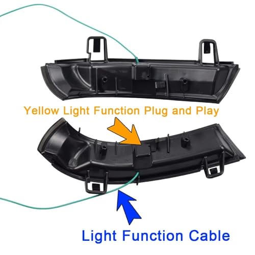 Clignotants dynamiques LED pour Golf 5 et Jetta MK5 clignotant rétroviseur bicolore
