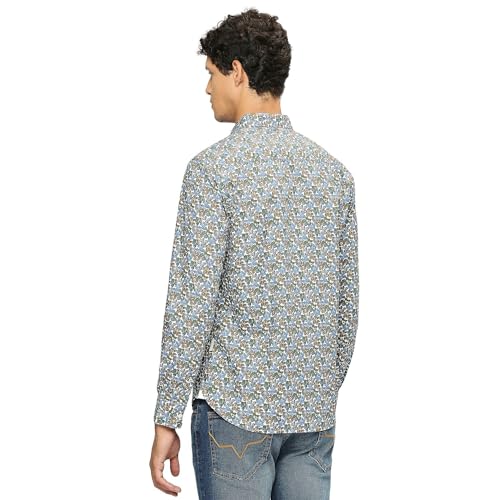 Image of Pepe Jeans Men's Casual Shirt | Trendy Printed Shirt for Men| Regular Fit | Full Sleeve | Available in Plus Size, Cotton