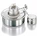 AAProTools Alcohol Burner Lamp 100ml Stainless Steel Bunsen Burners with Cotton Wick and Metal Cap, Portable Lab Equipment Heating Bottle for Science Experiments, Household and Camping