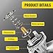 Upgrade Aluminium Thermostat Housing Assembly and Engine Coolant Crossover Water Outlet Pipe for Chrysler 200 Jeep Cherokee Dodge Avenger Journey Ram 1500 - Replaces 5184653AF 902-3102HP 902-3036