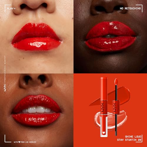 NYX Professional Makeup Lip Gloss, High Pigment, Long Lasting Lip Shine, No Transfer, Shine Loud, Glass Shine, Upto 16H Wear - Image 3
