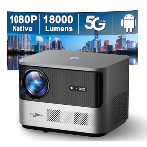 Projecteur Full HD TDA6 1080P 2K 4K Vidéo Home Cinéma Auto Focus 5G WiFi Android Projecteur TDA6W Projecteur Portable 3D