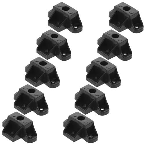 ZUNOXAZ Lot de 10 Pieds Triangulaires Noirs Antidérapants pour Cuiseur à Riz Supports Stables et Protections Thermiques pour Casseroles et Mijoteuses Accessoires Compatibles