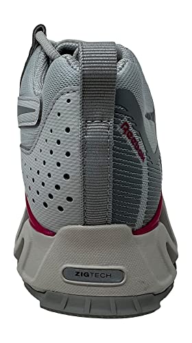 Reebok Tênis de corrida feminino ZigWild Tr 6 Trail, Cinza puro 2/cinza puro 4/rosa (pursuit pink),