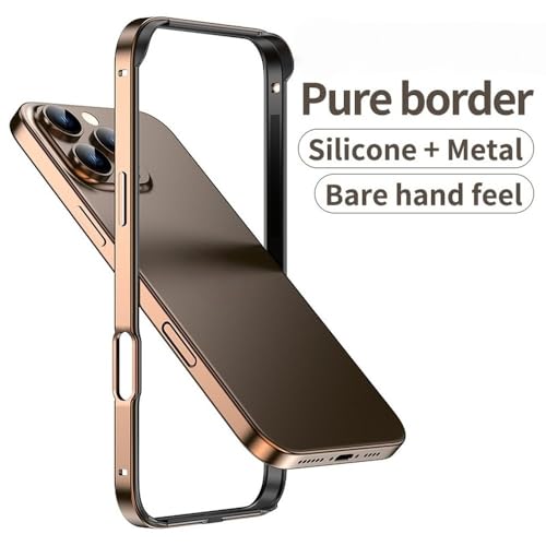 Coque de protection en métal pour iPhone 14 13 12 Pro Max violette et rigide - 6