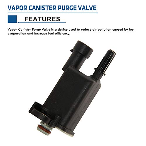 Emission Vapor Canister Purge Solenoid Valve Replaces Gm 214-1473 12592015 Fits 2008-2014 Express 1500, 2008-2014 Gmc Savana 1500, 2006-2008 Pontiac Grand Prix -Evap Vent Purge Control Valve #TOP1