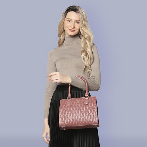 Image of Lavie Women's Stitch Shelly Medium Satchel Bag | Ladies Purse Handbag