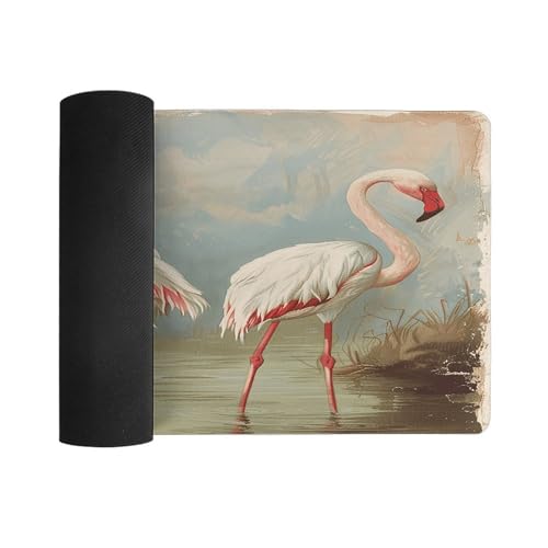 Mouse Pad Flamingo en Agua Impermeable Grande Antideslizante miniatura 3
