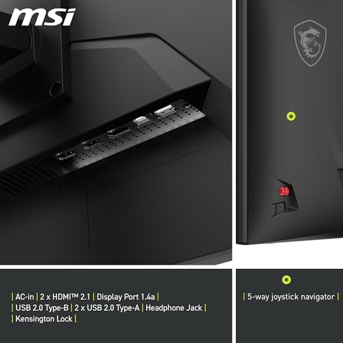 MSI MAG 272URDF E16 27-inch 3840 x 2160 (UHD) Gaming Office Monitor, 160Hz, Adaptive-Synch, HDR Ready, HDMI, VGA Port,VESA Mountable, Tilt, 4-Side Slim Bezel,0.5ms, Black by MSI - Image 6