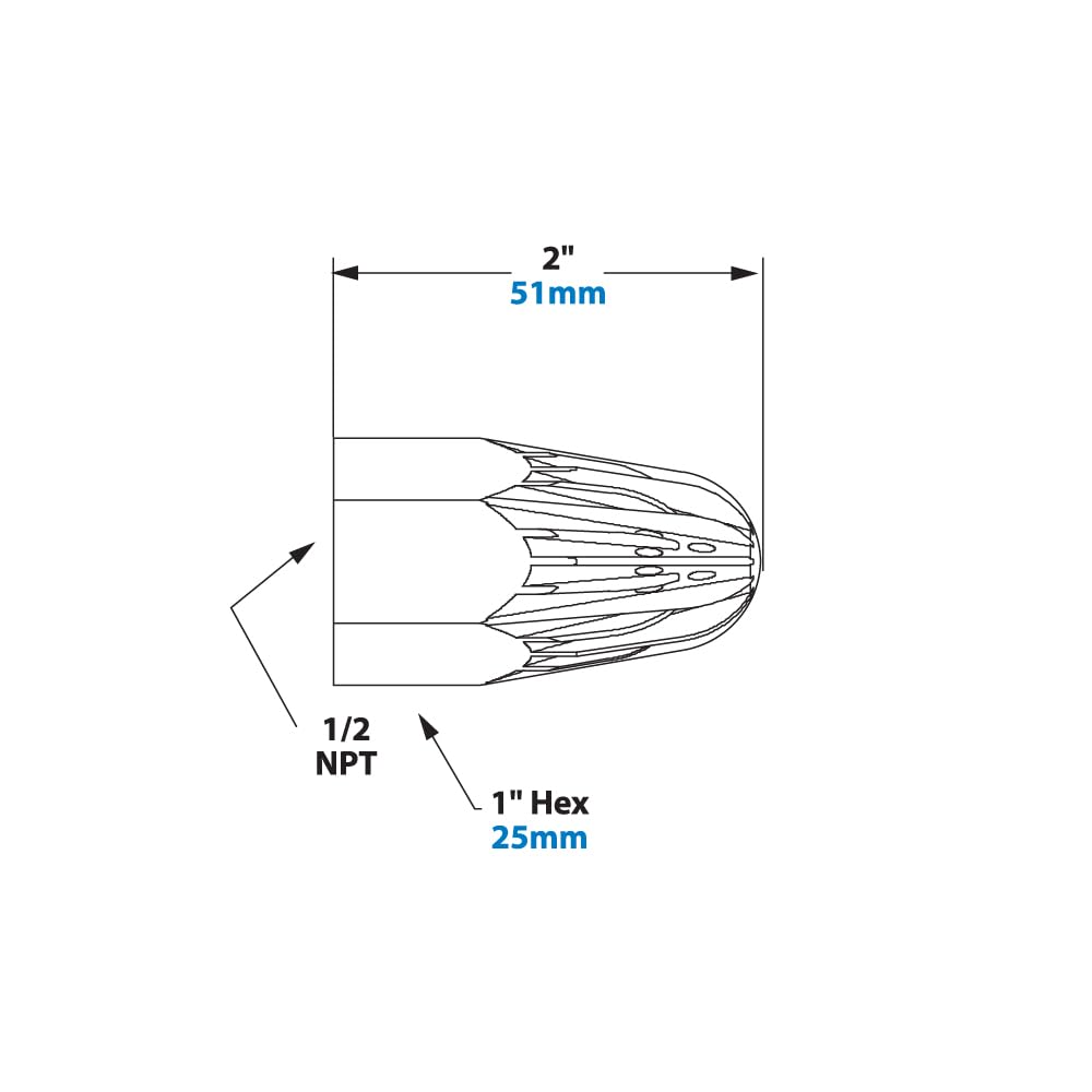 EXAIR 1106 Large Super Air Nozzle, Zinc Aluminum Alloy