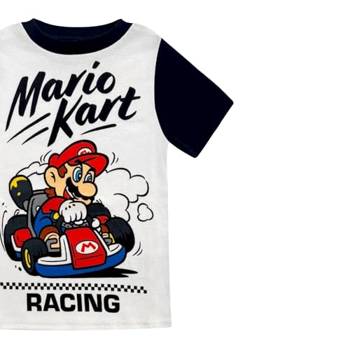 Super Mario Boys Pajama Set - 4 Piece Short Sleeve & Shorts Pajama Set - 100% Cotton Snug Fit Kids Pjs - Boys Summer Pajamas2