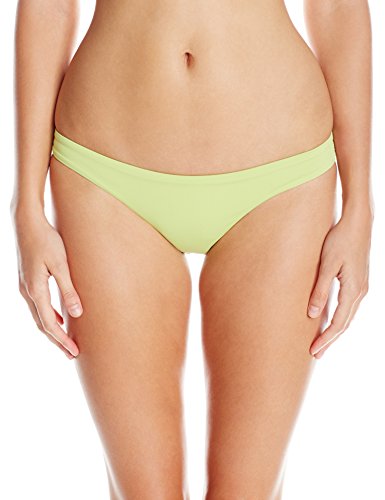 Sofia by ViX Calcinha de biquíni feminina lisa verde Rio, Maçã verde sólida, XP