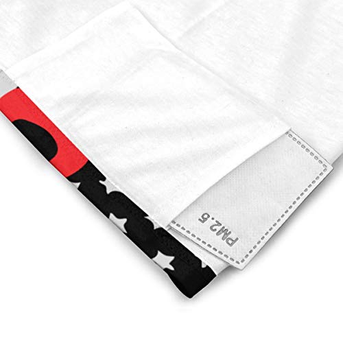 Ironworker America Flag Neck Gaiters Face Cover Dust Wind UV Sun Protection for Fishing Hiking Cycling Outdoor Activities