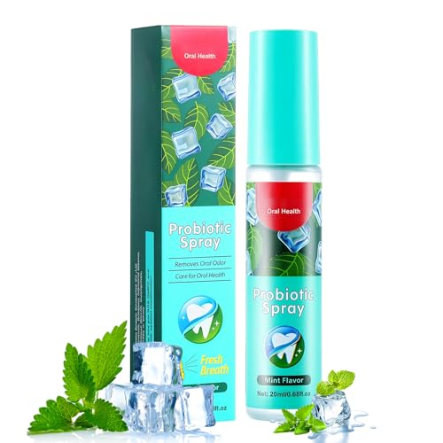 Spray Bucal de Menta 20ml – Spray para Boca Seca y Mal Aliento, Ambientador Bucal Calmante para Niños, Adolescentes, Adultos