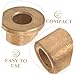 MAGICLULU Flanged Bushing Kit Brass Wrapped Bushings Longevity Noise Reduction Industrial Equipment