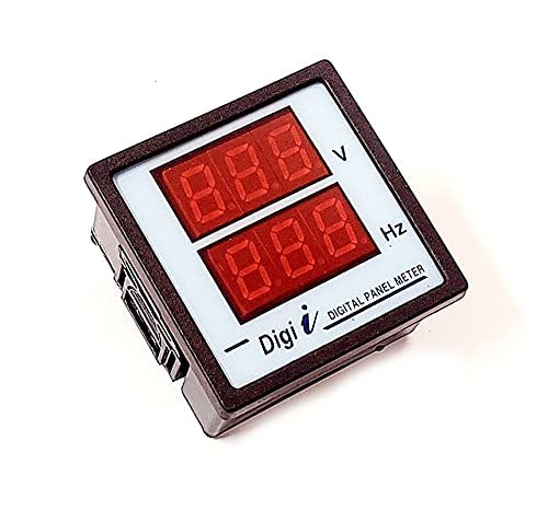 Image of ESPtronics (1 Pc) Digital Frequency Meter 0-90 Hz with Digital Voltage Meter 0-500v AC Frequency with Voltage Meter 220v-240v AC for Electronics Lab