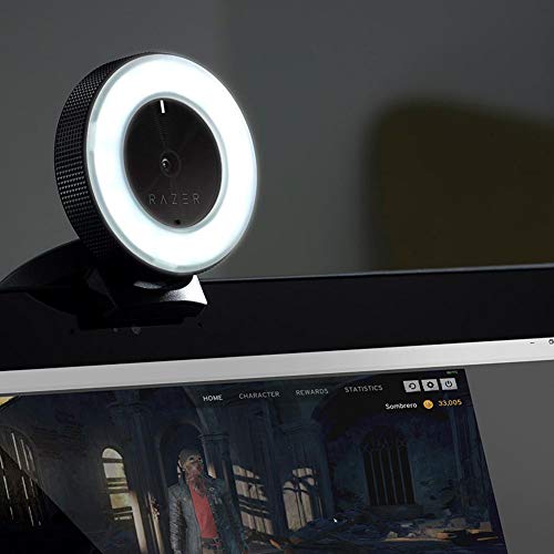 Image of Webcam Web Cam Razer Kiyo Autofocus Ring Light Computer Online Streaming Webcam w /Mic