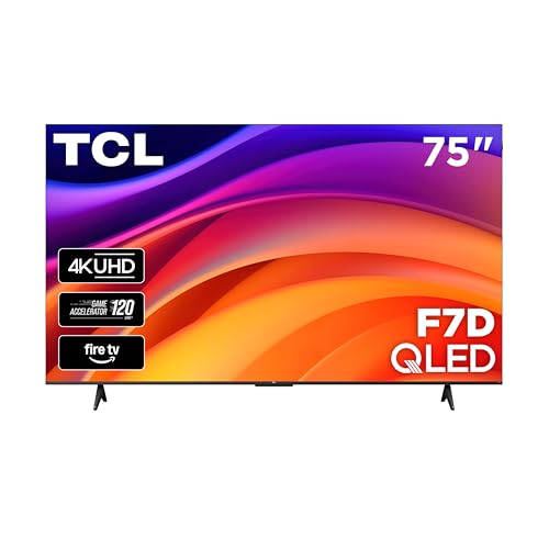 Image of TCL 75-Inch F7D Series 4K QLED (75F7D, 2026 Model) with Dolby Vision HDR & Dolby Atmos Smart TV with Fire TV, Alexa+, Game Accelerator 120, High Brightness LED Backlight, Dolby Atmos and Voice Control