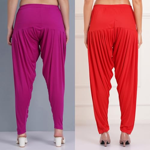 Image of Buy That Trendz Patiala Salwar for Women Relaxed Fit Viscose Patiyala Salwar Harem Bottom Pants