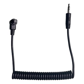 Olegovna Remote Control Shutter Release Cable Cord for Canon EOS Cameras, Compatible with Canon EOS R5, 6D Mark II, 5D Mark IV III II, 5DS, 5DR, 7D Mark II, D60, 5D, 7D 3.5mm-C3, Black