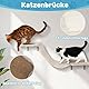 MASTERTOP Kletterwand Katzen Set, 10 -teiliges Groß Kratzbaum Kletterwand für Katzen, Katzenmöbel Wandpark mit Katzenhaus, Katzenbrücke, Sisal Kratzsäulen für den Innenbereich bis 10 kg