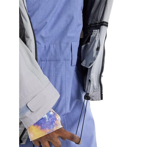 Burton Jaqueta de neve masculina Frostner 2L (EUA, alfa, GG, regular, regular, arandela prateada)