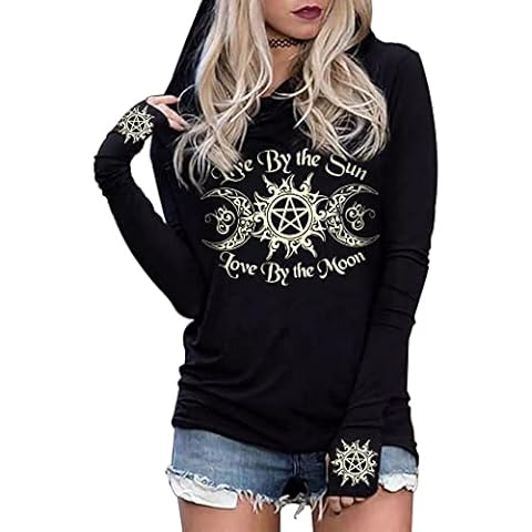 LANMERTREE Gothic Graphic Long Sleeve Hoodie Cover