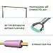 kechery Foldable & Moveable Gymnastics Horizontal Bar with Rings,3’to 5’Adjustable Height Expandable Junior Kip Bar for Home,Indoor Gym Equipment for Kids (Foldable White with Rings)