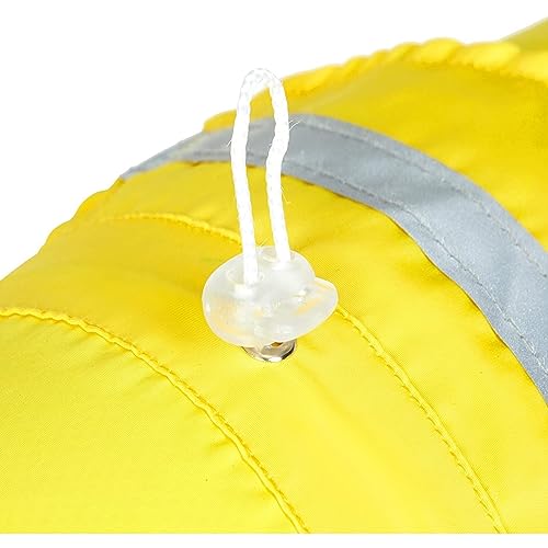 Okuna Outpost Dog Raincoat Jacket, Pet Rain Slicker with Hood, Medium (18.2 x 16.9 in, Yellow) Okuna Outpost Dog Raincoat Jacket, Pet Rain Slicker with Hood, Medium (18.2 x 16.9 in, Yellow)