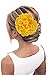 Peony Flower Hair Clip Hanfu Hairpin Bridesmaid Pin up Flower Brooch Party Wedding Decor (one size, yellow)