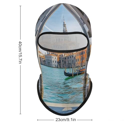 Balaclava Italian Water City para Hombres y Mujeres, Máscara Facial de Protección Solar Respirable con Cobertura Total del Cabeza para Senderismo, Ciclismo, Correr, Conducción miniatura 2
