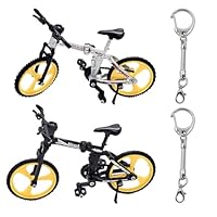 arrderly 2 Stück Fahrrad Modell Mini Fahrrad Kreative Simulation Modell Desktop Dekoration Ornamente Kinder Fahrrad Modell Spielzeug