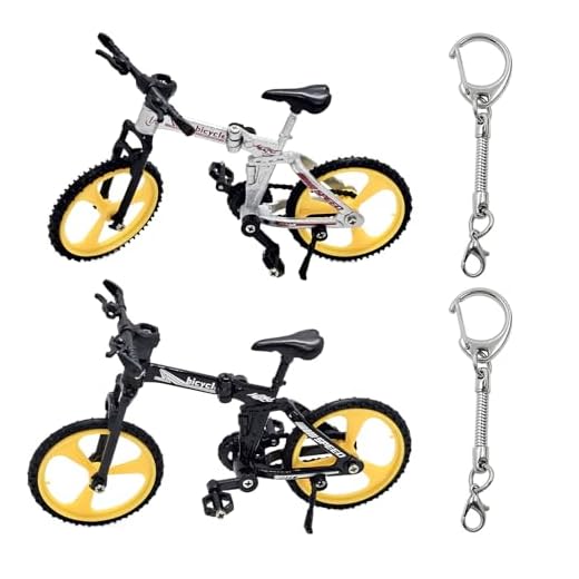 arrderly Modèle de vélo 2 pièces, mini vélo, modèle de simulation créative, décoration de bureau, jouet pour enfant modèle de vélo