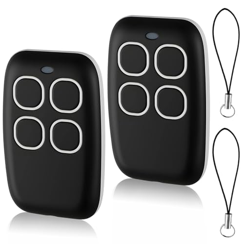 2Pcs Mando Universal 4 en 1 para Garaje y Portón, Frecuencia Multibanda 280-868 MHz, Código Rolling, Clonador Autoaprendizaje, Compatible con CAME TOP432EV/NA/EE, NICE, FA-AC