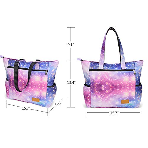 Image of CLOUDMUSIC Shoulder Tote Bag For Nurses Teachers Work Gym Travel Beach Women With Large Capacity Waterproof