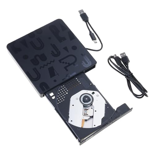3 grabadores de DVD portátiles tipo C / USB3.0 con puerto de alimentación y función Plug-Play para sistemas de ventanas quemadores portátiles para portátiles USB C Cds/unidad externa